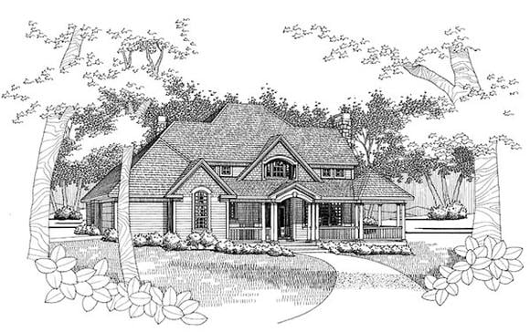 House Plan 65828 Elevation