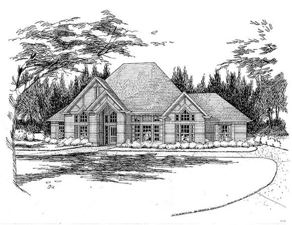 House Plan 65836 Elevation