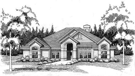 Traditional Elevation of Plan 65840