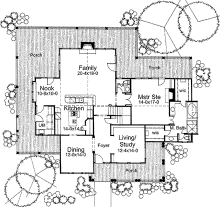 House Plan 65846 First Level Plan