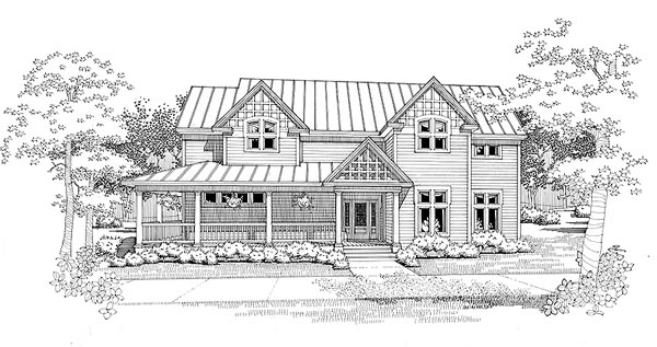 Plan 65860 | Country Style with 3 Bed, 3 Bath