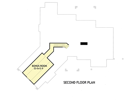 House Plan 65862 Second Level Plan