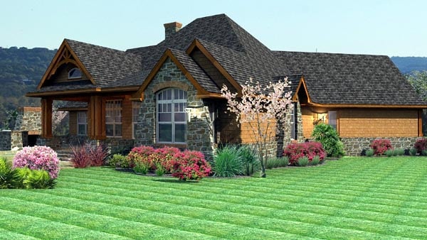 Cottage, Craftsman, Tuscan Plan with 2091 Sq. Ft., 3 Bedrooms, 3 Bathrooms, 2 Car Garage Picture 4