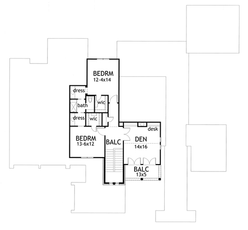 Mediterranean Tuscan Level Two of Plan 65863