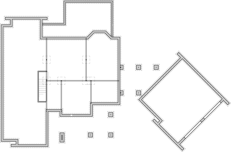 Cottage, Craftsman, Tuscan House Plan 65866 with 3 Beds, 3 Baths, 2 Car Garage Lower Level Plan