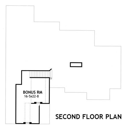 House Plan 65873 Second Level Plan