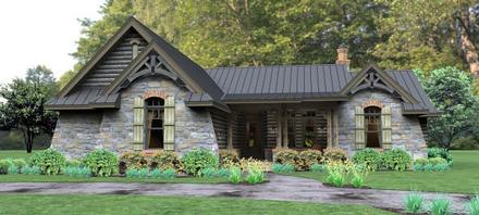 Cottage Country Tuscan Elevation of Plan 65874