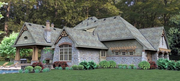 Craftsman, Tuscan Plan with 2487 Sq. Ft., 4 Bedrooms, 3 Bathrooms, 3 Car Garage Picture 5
