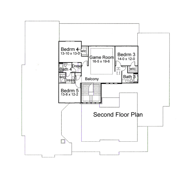 Coastal Italian Mediterranean Traditional Level Two of Plan 65883