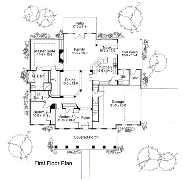 Colonial Traditional Level One of Plan 65894