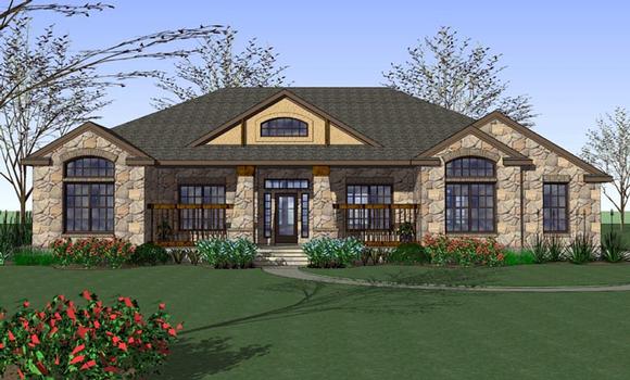 House Plan 65898 Elevation