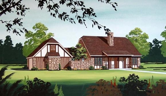 House Plan 65921 Elevation