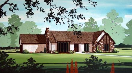 One-Story Ranch Elevation of Plan 65925