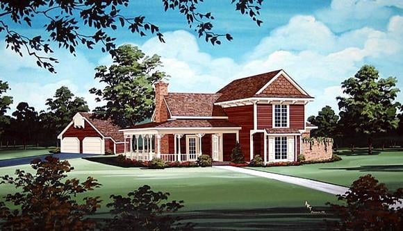 House Plan 65930 Elevation