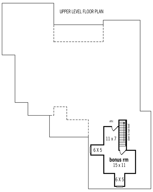 One-Story Level Two of Plan 65933