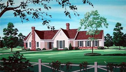 House Plan 65948 Elevation