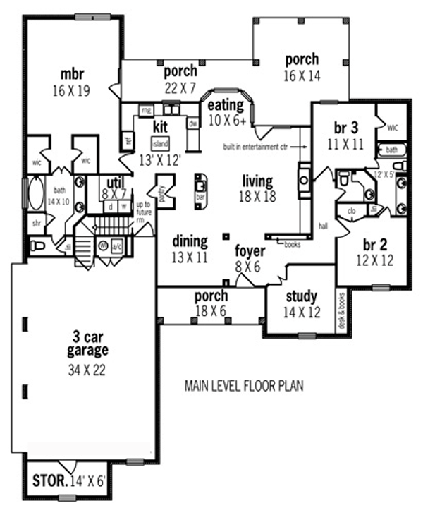 Country Traditional Level One of Plan 65954