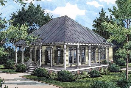 House Plan 65966 Elevation