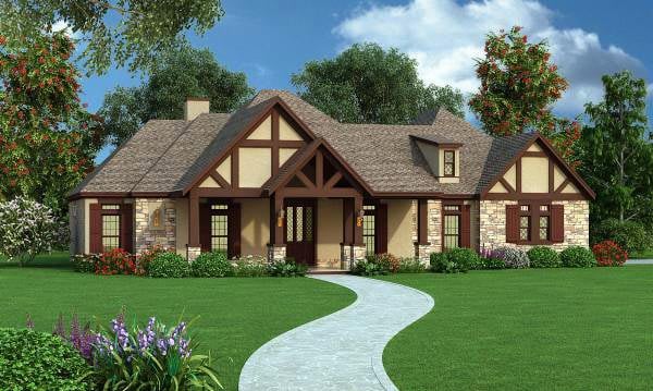 Traditional Plan with 2342 Sq. Ft., 3 Bedrooms, 4 Bathrooms, 2 Car Garage Picture 2