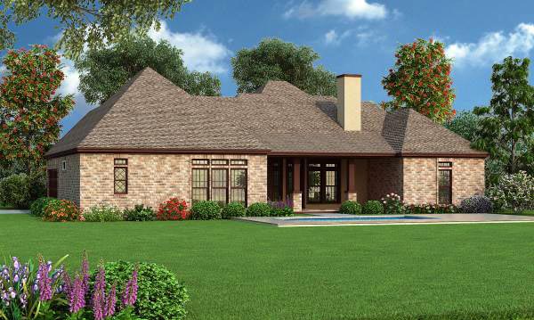 Traditional Plan with 2342 Sq. Ft., 3 Bedrooms, 4 Bathrooms, 2 Car Garage Picture 3