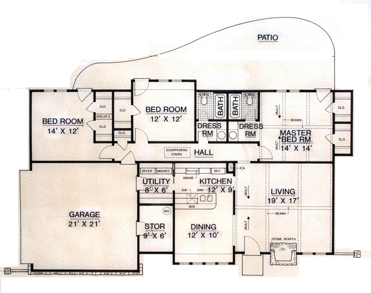 Contemporary Level One of Plan 65984