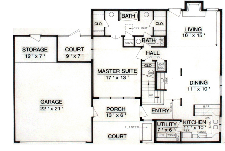 Contemporary Level One of Plan 65987