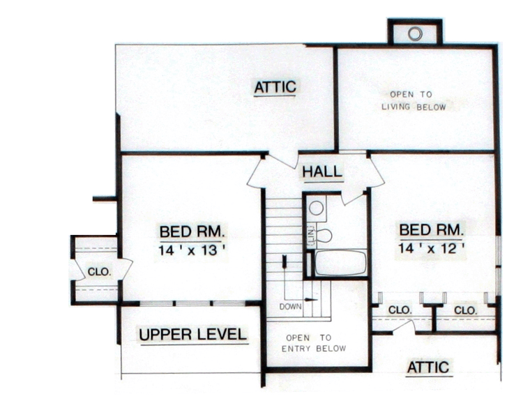 Contemporary Level Two of Plan 65987