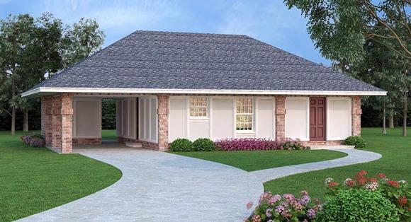 House Plan 65992 Elevation