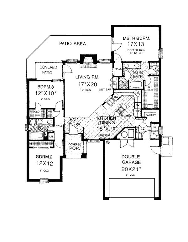 European Tudor Level One of Plan 66002