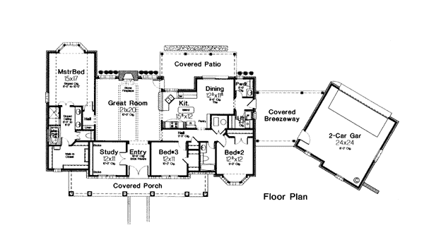 Colonial Southern Level One of Plan 66007