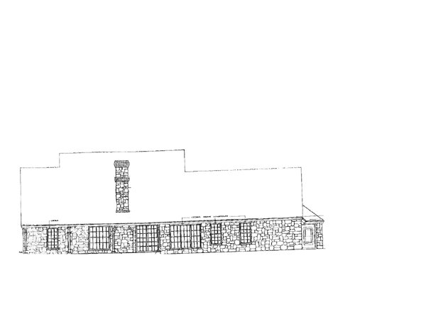 Country One-Story Rear Elevation of Plan 66012