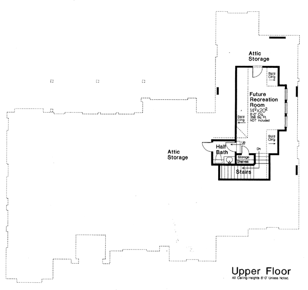 One-Story Level Two of Plan 66061