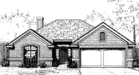 One-Story Traditional Elevation of Plan 66075