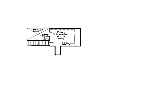 One-Story Traditional Level Two of Plan 66081