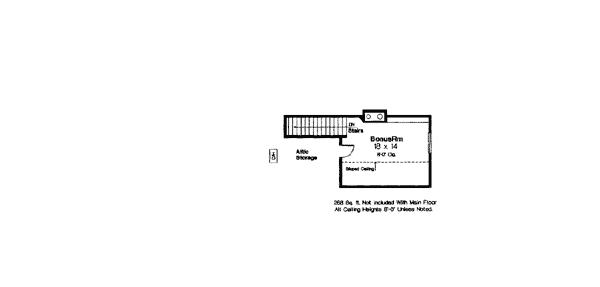 Colonial One-Story Level Two of Plan 66082
