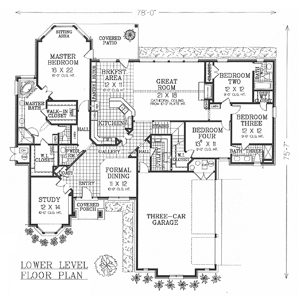 European Tudor Level One of Plan 66092