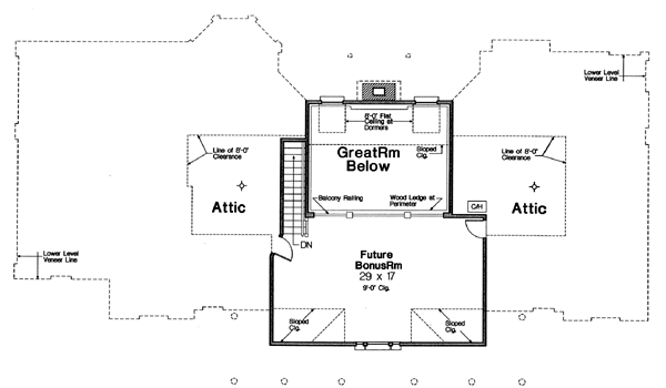 Country Farmhouse Victorian Level Two of Plan 66109