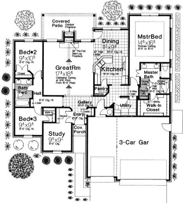 One-Story Level One of Plan 66136