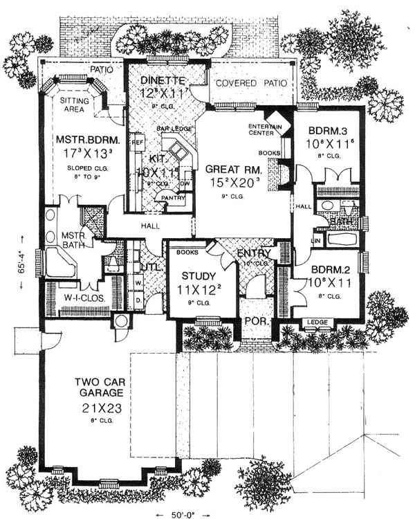 One-Story Level One of Plan 66150