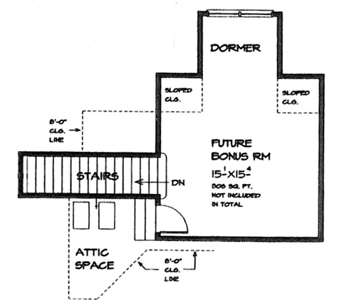 One-Story Level Two of Plan 66151