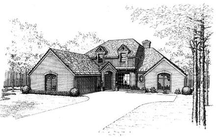 Traditional Elevation of Plan 66157