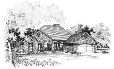 Traditional Elevation of Plan 66164