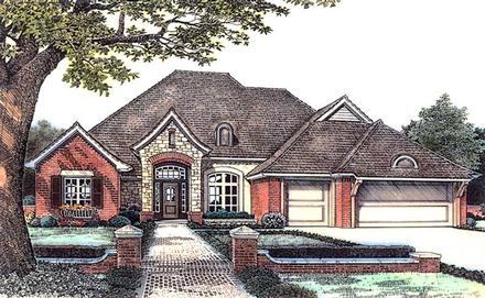 Traditional Elevation of Plan 66177