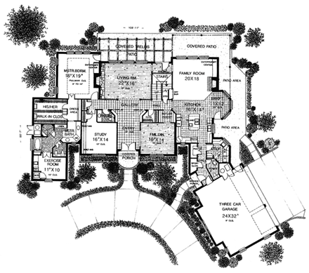 House Plan 66178 First Level Plan