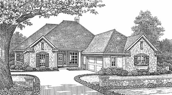 Plan 66187 | Traditional Style with 4 Bed, 3 Bath, 2 Car Garage