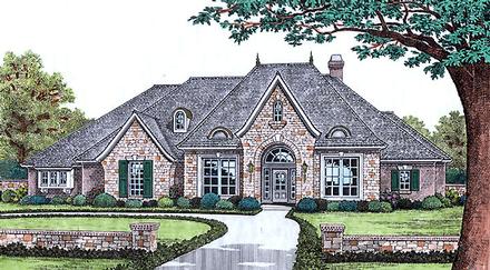 Traditional Elevation of Plan 66190