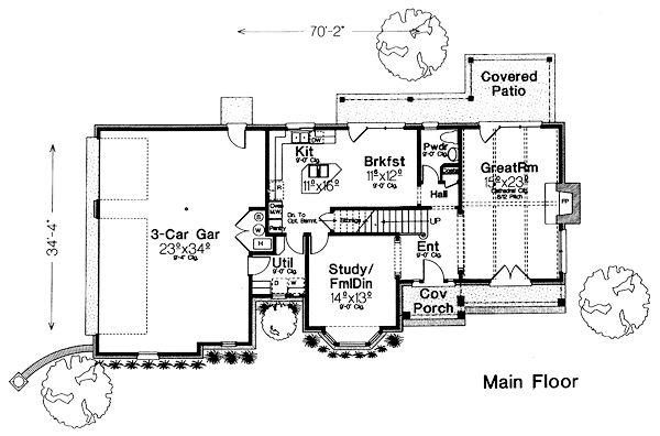 Craftsman Level One of Plan 66191