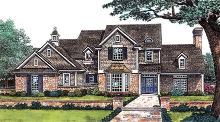 Craftsman Elevation of Plan 66191