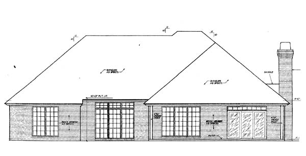  Rear Elevation of Plan 66218