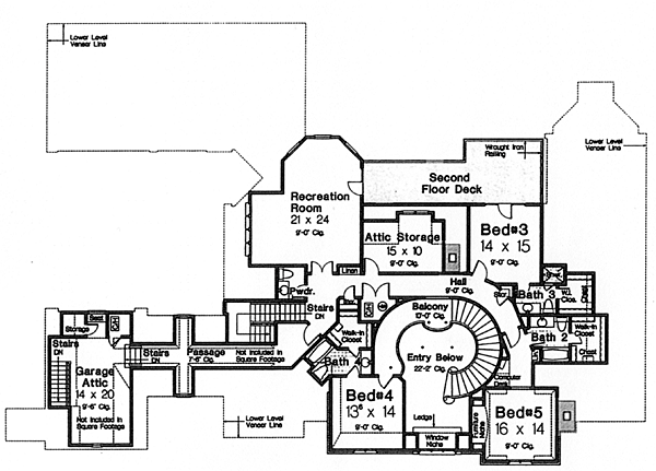 Country French Country Level Two of Plan 66236